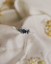 Sapphire Blossom Pendant Set (010)