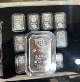 KBE 10 Tola Fine Silver Bar – 999.0 Purity