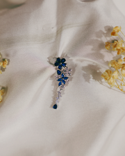 Sapphire Blossom Pendant Set (010)
